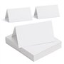 MumdoYAL 50 pièces cartes de place blanches，marque place mariage，porte nom table，marque place anniversaire，Pour mariage