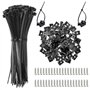 120 Pièces Attache de Câble Supports