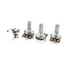 sourcingmap 4 Pcs moletée arbre contrôle Volume potentiomètres linéaire200K Ohm WH148