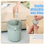 6 Pièces Clip Fermeture Poubelle, Attaches Magnétiques Réutilisables Antidérapantes pour Maintenir les Sacs dans les Poubelles d