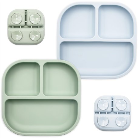 Lookka Lot de 2pièces Assiette Ventouse Pour Bébé