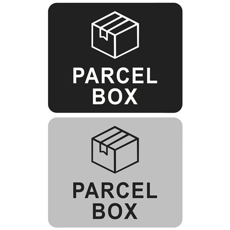 Lot De 2 Panneaux De Décoration En Acrylique Pour Boîte À Colis