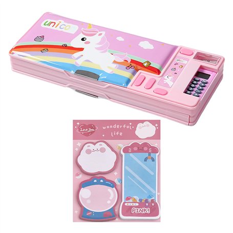 Trousse À Crayons De Dessin Animé 1 Pièce Et Bloc-Notes 1 Pièce