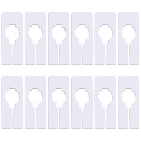 Lot de 12 séparateurs de penderie