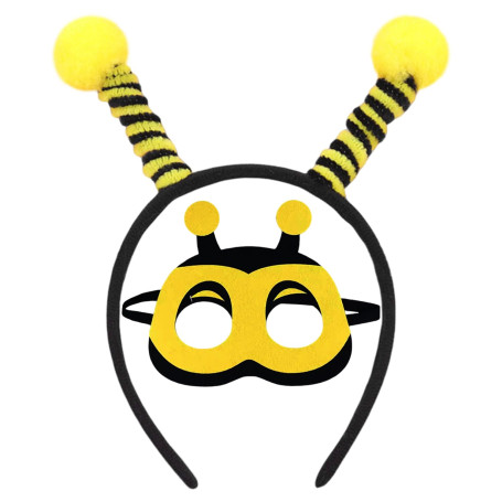 1 Pièce Bande D'Abeille Et 1 Pièce Masque Pour Les Yeux