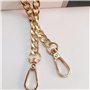 OAOSDH Chaîne en Métal De Sac en 2 Pièces, Sangle De Remplacement De Sacs, Bandoulière Simple Et Polyvalente, Accessoires De Sac