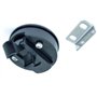 POFET Loquet rond de 50 mm pour camping-car, bateau, trappe marine, quincaillerie d'armoire, plastique, noir