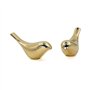 Tiardey 2 PCS Oiseaux Décoratifs Art Figurines en Métal - Animaux Abstraits Artisanat Statues Ornements Modernes pour Bureau Déc