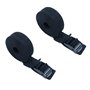 Tiardey 1 Paire de Sangles d'arrimage Noires de 10 Pieds,Sangle de cano de Planche de Surf,Sangles de Kayak de Toit de Surf,Sang