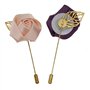 Revers Fleur Pin,6 Pack Boutonnière Revers pour Homme Boutonnière Fleur en Satin Épinglette Fleur Broches pour Hommes Costume Ma