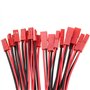 D-Orange 20 Paires JST 2 Broches Connecteur 22 AWG JST Connecteur de Prise 2 Pin Adaptateur de Connecteur Mâle et Femelle avec C