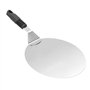 DMZK 10 Pouce Pelle à Pizza Ronde en Inox Avec Manche Anti-Chaude