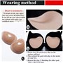 Xrten 2pcs Auto-adhésif Coussinets Amovibles en Silicone, Grossir d´Une Taille et Maintenir La Poitrine