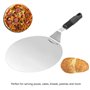 LSTK Anti-Dérapan Pelle à Pizza Ronde en Inox, pour la Cuisson au Pizza Stone Oven & Grill