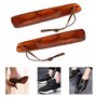 OFKPO 2 Pièces Chausse-pieds Bois, Corne de Chaussure en Bois, Durable, Poids Robuste et Confortable avec Corde en Cuir Antidéra