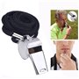 Xrten 2PCS Sifflet Sport avec Cordon, Sifflet de Sécurité Acier Inoxydable et Durable