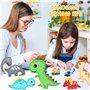 14 Pièces Kit de Bricolage en Feutre de Dinosaure