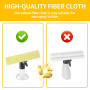 8 Pièces de Rechange l'aspirateur de Vitres pour Kärcher,Accessoires pour Nettoyeur de Vitres – Tampons de Nettoyage en Microfib