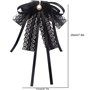 Broche Noeud de Chemise pour Femme Broche Nœud Papillon Perle Br