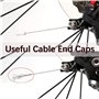 Capuchons D'extrémité de Câble de Frein en Alliage D'aluminium,100Pcs Embout de Câble de Vélo Embout Gaine Fixation Câble Frein 