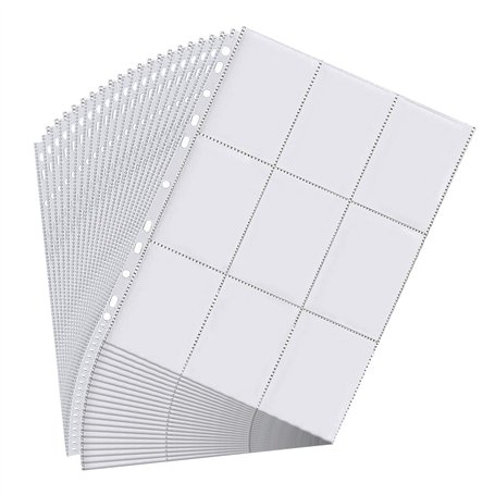 Relota 60 Pcs protege carte double face 1080 poches