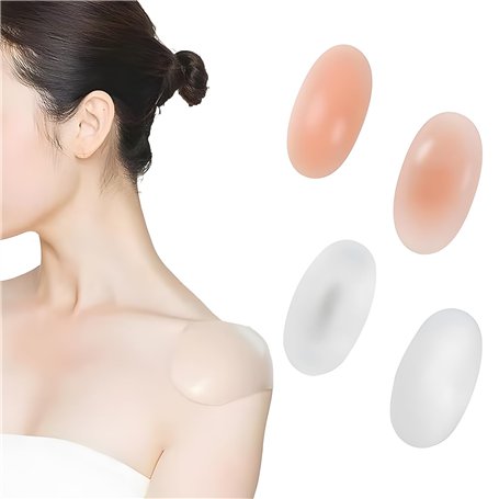 VireEyU 2 Paires de Coussinets d'Épaule Invisibles en Silicone