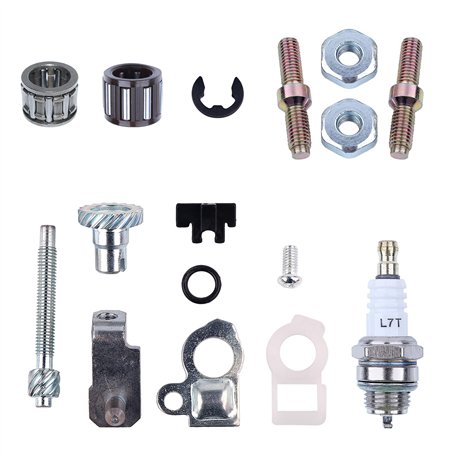 AUMEL Kit d'écrous de goujon de barre de tendeur de tendeur de chaîne Pour tronçonneuse Stihl 066 MS660 MS 660 Remplacer 1138 66