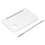 Palette de maquillage Spatule Clear Acrylic Makeup Nail Art Cosmetic Mixing Palette & Stainless Spatula Tool Set