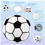 Ballery Jouets D'éveil Bebe 0 3 6 12 Mois, Football Noirs et blancs Jouet de Peluche Hochets Haltère Cadeau pour Bebe Garçon Fil