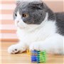 DOULEIN Jouet Ressorts Chat, 20 Pièces Printemps Jouet de Chat Coloré Interactif Chat Jouets Ressorts en Spirale en Plastique po