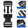 Pack De 2 Boucles Pour Sangle De 20 Mm De Large, En Noir, Boucles à DéClenchement Double Face En Plastique, Fermeture à Clic En