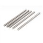 sourcing map Tige Filetée M6x130mm Acier inoxydable 304 goujons entièrement filetée tige 5pcs Ton argent