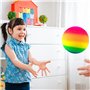 MIC MICSOA Playground Balls Kickballs 8.5" Rainbow Playground Balls pour enfants et adultes, balles de football Dodgeball, balle