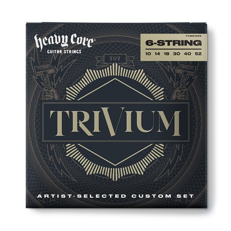 Jim Dunlop TVMN1052 Cordes pour guitare électrique Trivium nickel 10-52 6 cordes