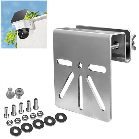 DGMI Support de gouttière en Acier Inoxydable pour Eufy Security SoloCam S340