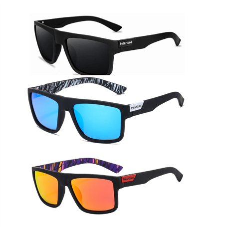 WNTJN 3 Pièces Lunettes de Soleil Polarisées Homme Femme