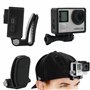 CamKix Ensemble de Fixation pour tête et Sac à Dos Compatible avec GoPro Hero/Osmo Action- 1 Fixation Frontale, 1 Clip pour Chap