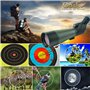 Gosky 20-60 x 80 Télescope Porroprisme – Télescope étanche pour Observation des Oiseaux, tir à la Cible, tir à l'arc et activité