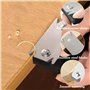 ZYEKIU Ensemble 3 Pièces Rabot Bois Plaqueuse de Chant Araseur de Chant Oupeur Chant pour Placage Avec 2 Lame Rechange Portable 