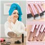 ZYEKIU 10 Pièces Set Pinceaux Maquillage, Pinceaux Maquillages Portable, Kit Pinceaux Maquillages Voyage, Pinceau Maquillage Mul