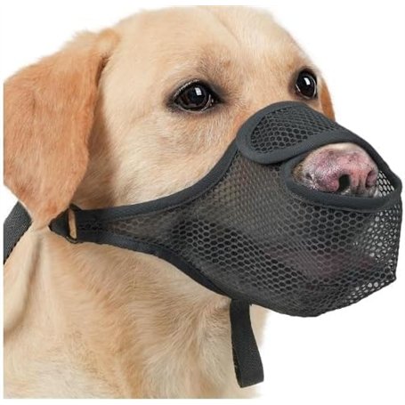 ZYEKIU Muselière pour Chien Empêche de Mâcher/Manger/Mordre - Couvre Muselière Respirante