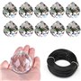 10 pièces Boule de Cristal Clair