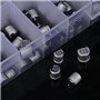 400 pièces condensateurs électrolytiques en aluminium 24 valeurs condensateurs radiaux SMD 1uF-1000uF