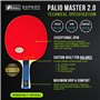 Palio Master 2.0 Raquette de Tennis de Table et étui | Raquette de ping-Pong intermédiaire approuvée par l'ITTF | Spin, Vitesse