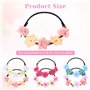 Lot de 6 bandeaux pour cheveux - Fleurs séchées - Pour enfants - Marguerites - Couronne de fleurs de mariage
