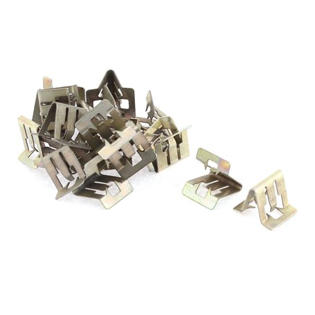 sourcingmap 20Pcs Tonalité Bronzée Auto Carte Tableau de Bord Garniture Métal Agrafe Fixation