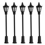WANGCL Lot de 20 mini lampadaires LED en plastique à l'échelle 1/100 pour bacs à sable, miniatures, jardins, villes