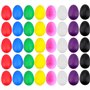 EVNEED Lot de 40 œufs shaker en plastique pour percussions Maracas pour enfants - 8 couleurs différentes - instrument de musique