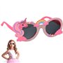 1pièce Lunettes De Déguisement Licorne Rose Et Gris Accessoire De Costume Éclatant Pour Fête Et Célébration Pour Adultes