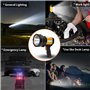 MAYTHANK Lampe de poche LED ultra lumineuse rechargeable avec grande batterie 10 000 mAh Lampe à main puissante Projecteur de re
